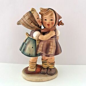 Goebel Hummel Telling Her Secrets Figurine Porcelain Germany Cottagecore 196/0